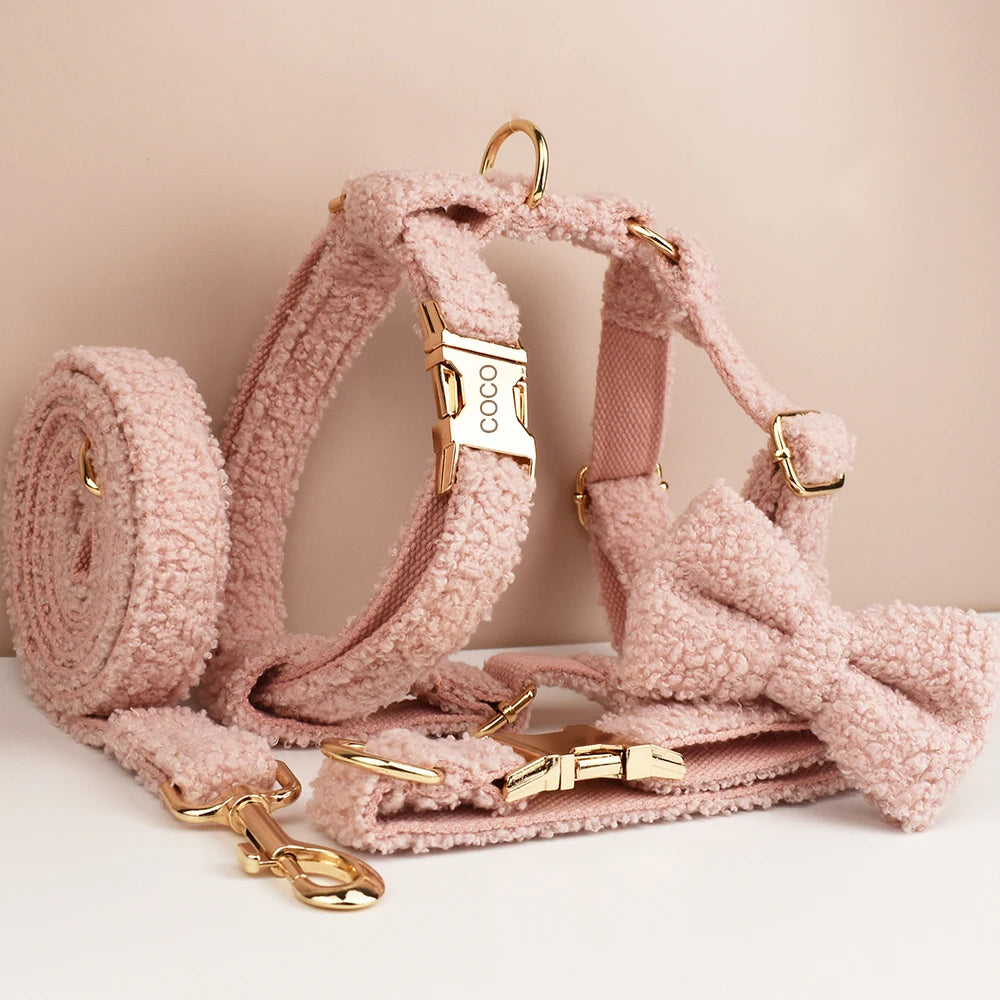 Pink Teddy Harness Set